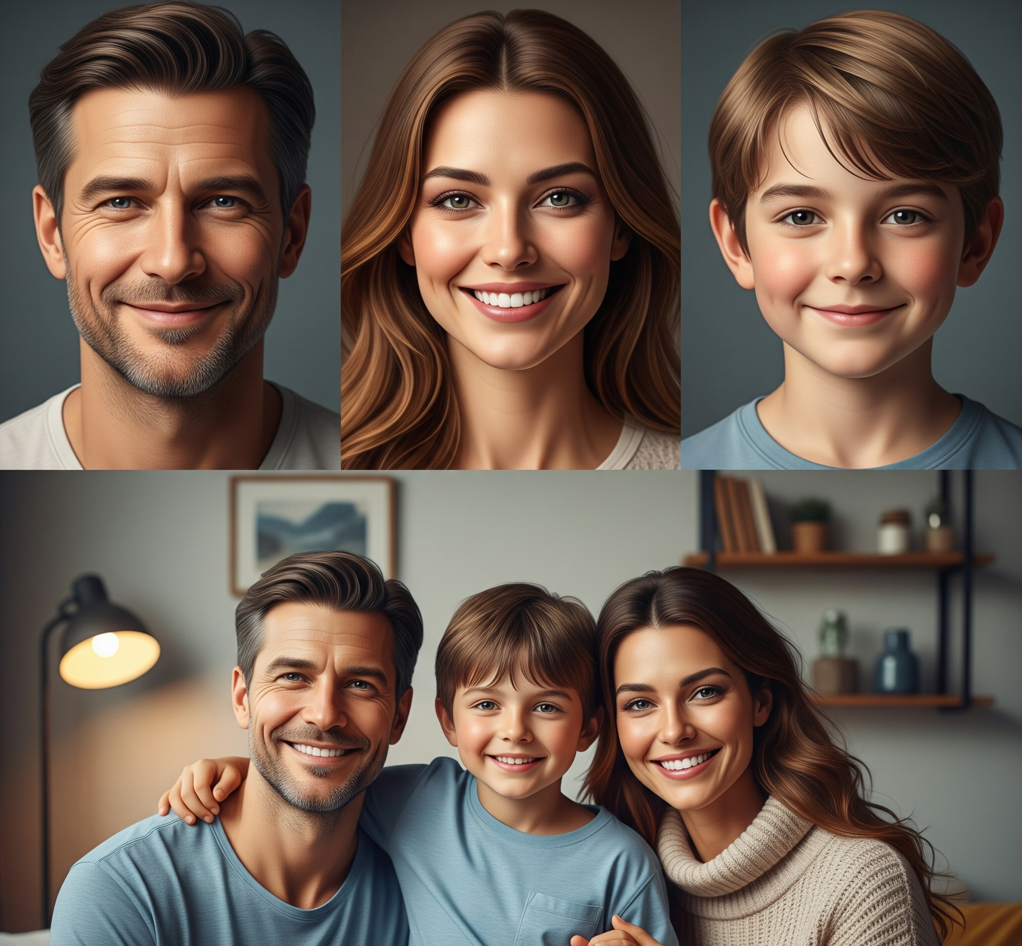 Family Fusion Portrait
