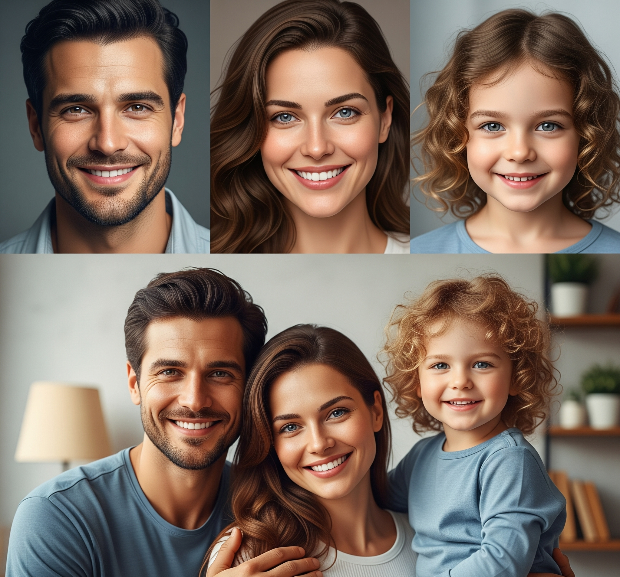 Family Fusion Portrait